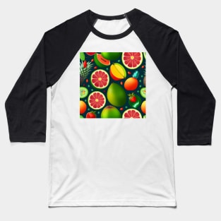 Strawberry Orange Baseball T-Shirt